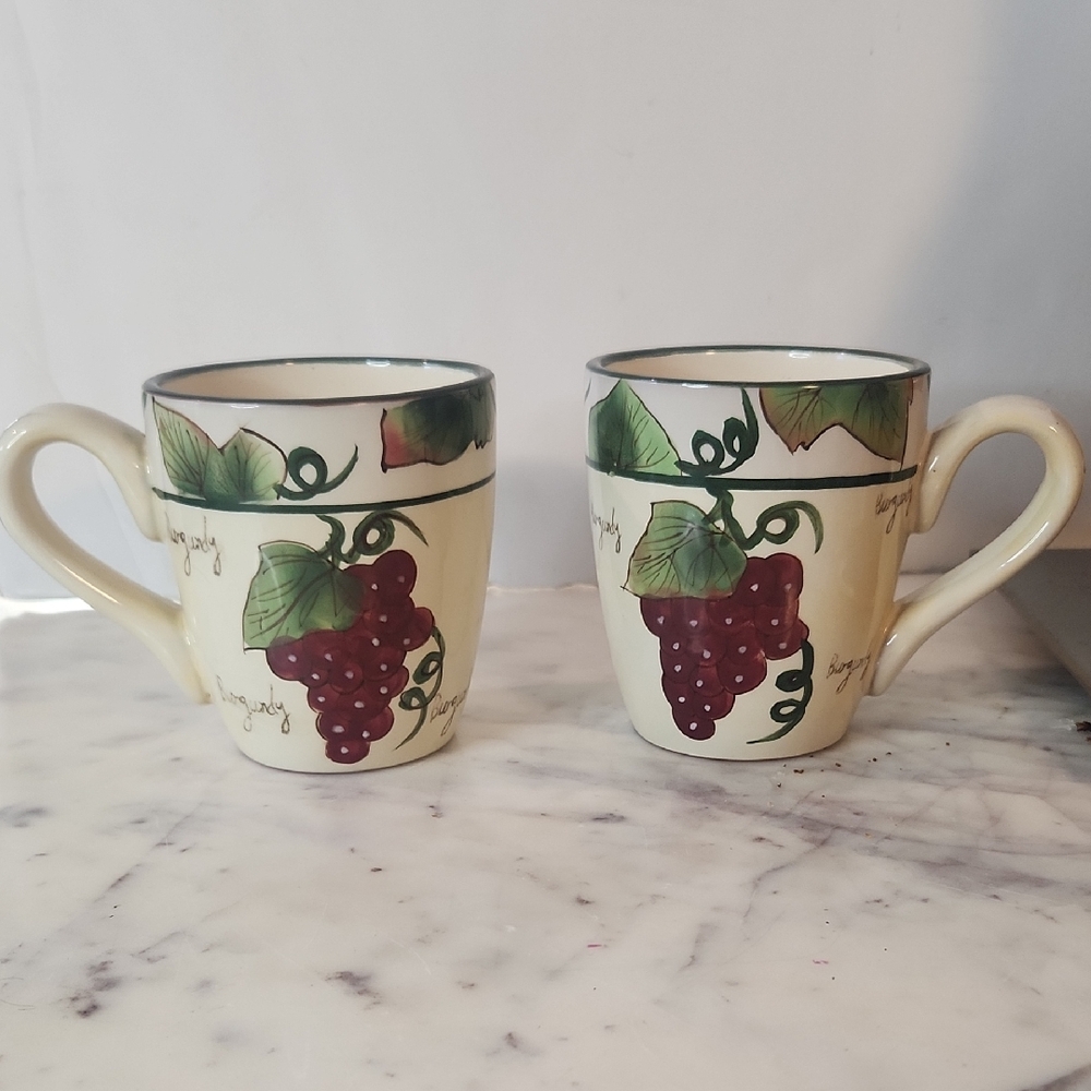 Baum Bros | Style Eyes | Bordeaux | Coffee Mugs | Vintage